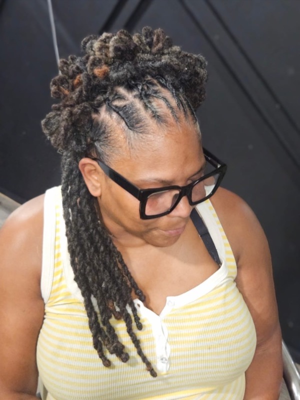 Updo Style by Modesty Locs, Manchester CT